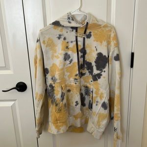 Nike yellow tye dye hoodie